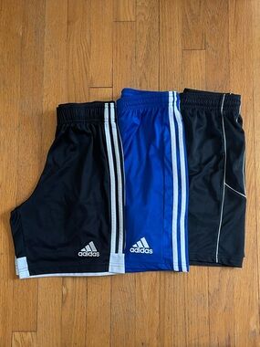 Youth Large Soccer Shorts Three Pack